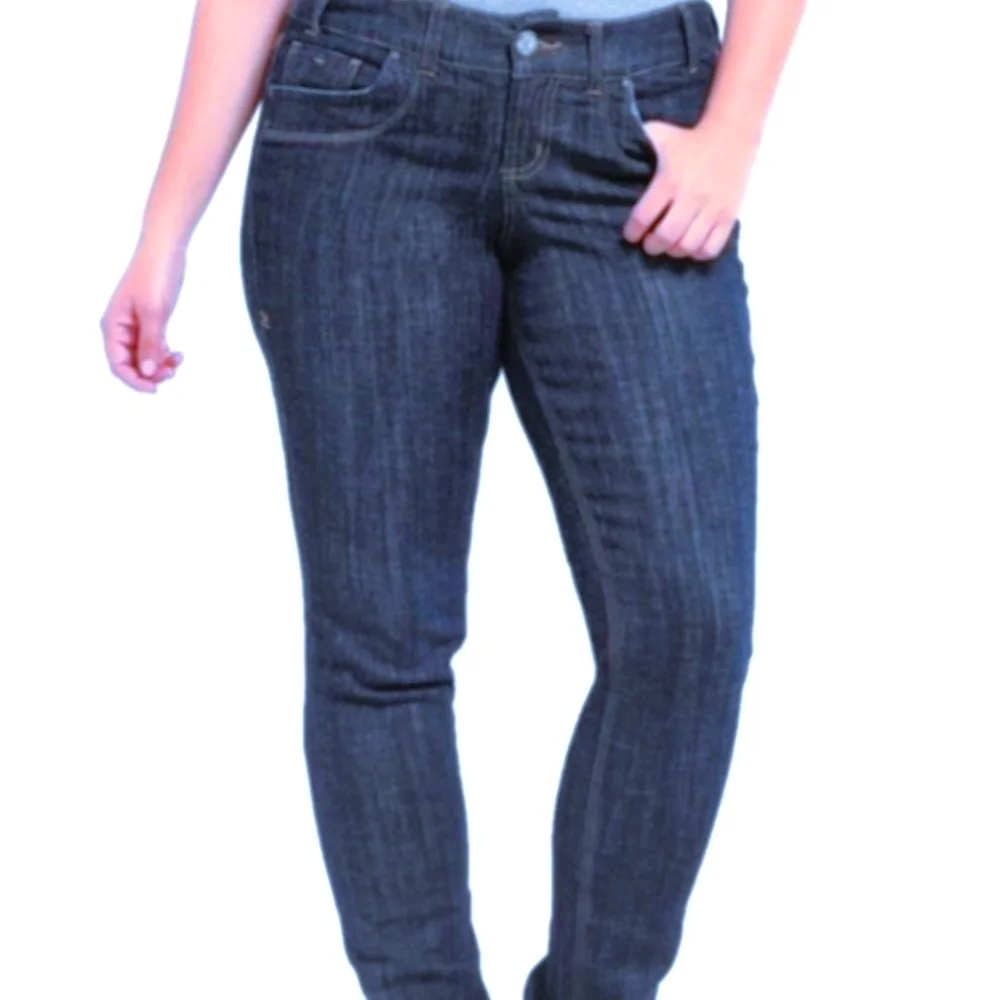 Z. Cavaricci Plus Size Straight Cut Mid Rise Blue Jeans